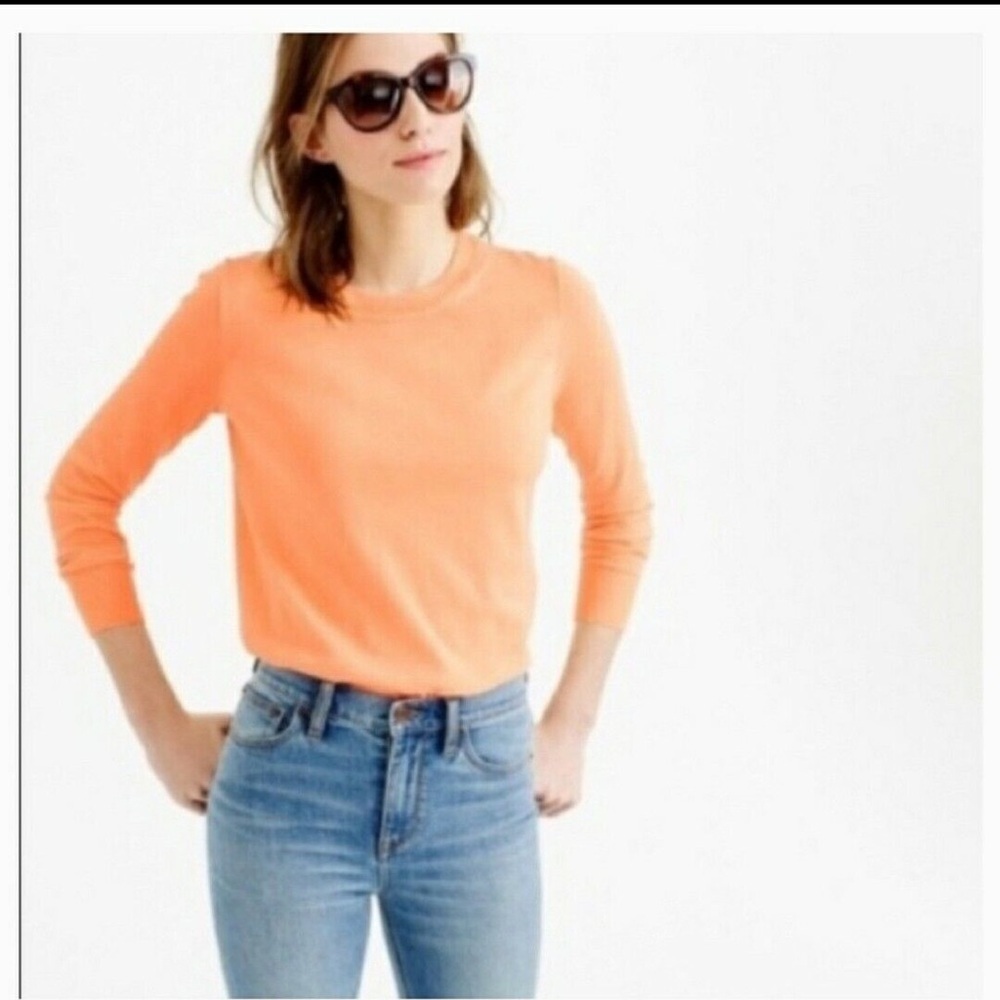 (R) J.Crew Off-the-Shoulder Sweater in Peach, Size xs